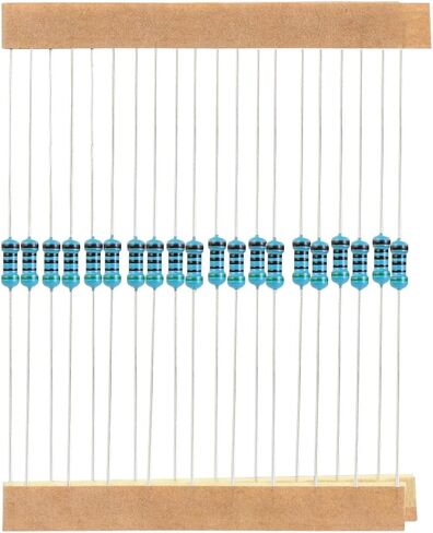 ENLOZURE 600 قطعة 30 مجموعة مقاومات 10 Ohm-1M Ohm 1% 1/4W تشكيلة مقاومات الأفلام المعدنية للمشاريع والتجارب التي تصنعها بنفسك in Kuwait