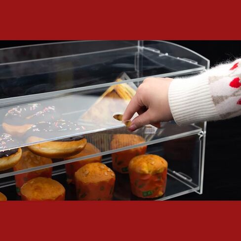 مخبز المعجنات عرض القضية المعجنات كونترتوب دونات الجرف التجاري الاكريليك عرض حالة الغذاء مجلس الوزراء مع الباب الخلفي in Kuwait