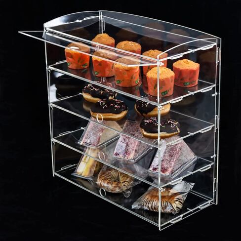 مخبز المعجنات عرض القضية المعجنات كونترتوب دونات الجرف التجاري الاكريليك عرض حالة الغذاء مجلس الوزراء مع الباب الخلفي in Kuwait