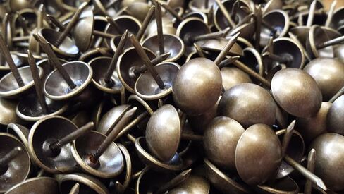 100PCS - 7/16inch x 1/2inch Decorative Tack Nails Antique Brass Finish (THU71612-AB--100) in Kuwait