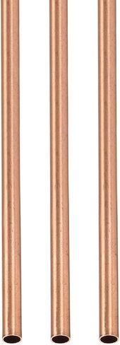 أنبوب نحاسي DTGN 3 مم × 0.2 مم × 300 مم (ODxWall TxL) - 3 عبوات - جيد لإطار ديكور DIY لمعدات الآلات - أنابيب معدنية مستديرة in Kuwait