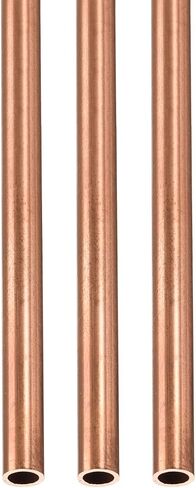أنبوب نحاسي DTGN 3 مم × 0.2 مم × 300 مم (ODxWall TxL) - 3 عبوات - جيد لإطار ديكور DIY لمعدات الآلات - أنابيب معدنية مستديرة in Kuwait