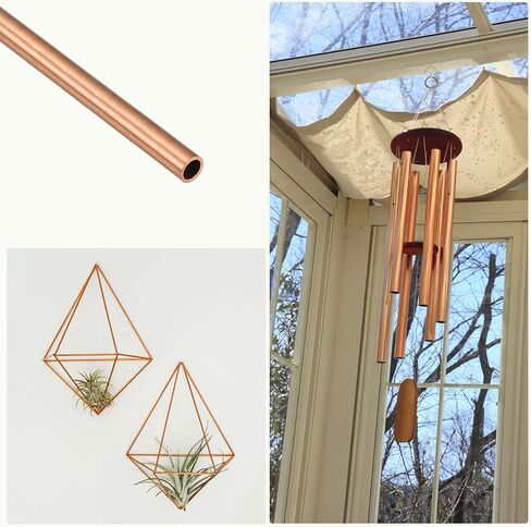 أنبوب نحاسي METALLIXITY (4 مم OD × 0.5 مم جدار T × 300 مم طول)، أنابيب مستقيمة - للتأثيث المنزلي، والآلات، والحرف اليدوية اليدوية in Kuwait