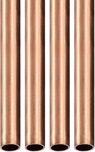 أنبوب نحاسي DTGN 7.5 مم × 0.5 مم × 300 مم (ODxWall TxL) - 4 عبوات - جيد لإطار ديكور DIY لمعدات الآلات - أنابيب معدنية مستديرة in Kuwait