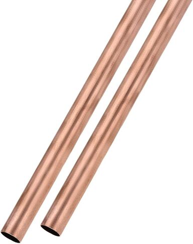 أنبوب نحاسي METALLIXITY (15 مم OD × 0.5 مم جدار T × 200 مم طول) قطعتان، أنابيب مستقيمة - للتأثيث المنزلي، والآلات، والحرف اليدوية اليدوية in Kuwait