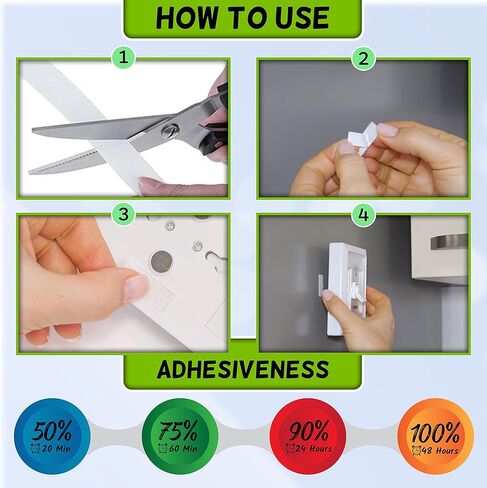 شريط لاصق وحلقة مقاس ¾ بوصة × 25 قدمًا - حل تثبيت آمن ومتعدد الاستخدامات للتنظيم والإصلاحات، لاصق طويل الأمد in Kuwait