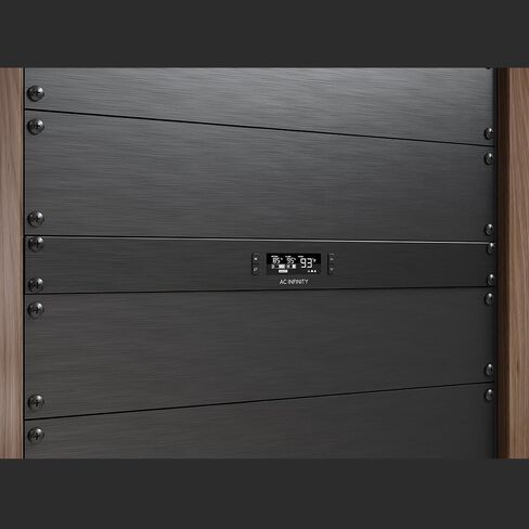 AC Infinity CLOUDPLATE T2، رف جبل مروحة 1U، تدفق الهواء العلوي، لتبريد AV، المسرح المنزلي، رفوف شبكة 19 بوصة in Kuwait