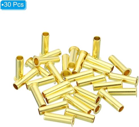 PATIKIL 2.5mm Tube OD Brass Compression Insert, 50 Pack Insert Tube Support Compression Sleeve Fitting Assortment Kit for Air Water Gas Hose in Kuwait