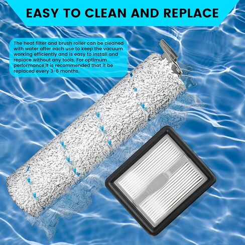 بكرة فرشاة بديلة متوافقة مع مكنسة بيسيل كروس ويف X7 بت برو 3011 3055 3277 3279 3276A اللاسلكية بت برو متعددة الاسطح الرطبة والجافة و2 فرشاة دوارة و4 فلتر هيبا وفرشاة تنظيف in Kuwait