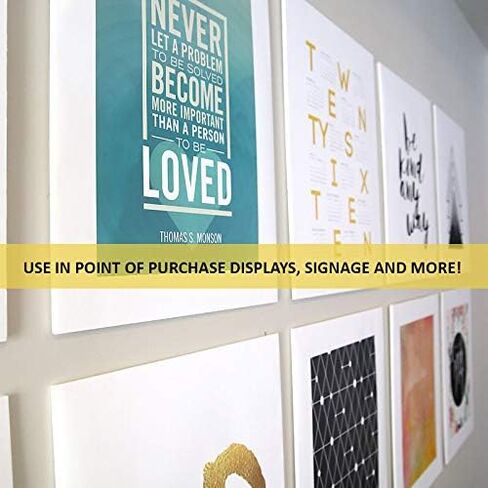 ملاءة PVC موسعة – إسفنج متين خفيف الوزن – 6 مم (1/4 بوصة) – 12 × 12 بوصة – أبيض – مثالية للإشارات وشاشات وطباعة رقمية / شاشة الشاشة in Kuwait