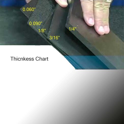 12" x 12" x 1/4" (.250") ABS Plastic Sheet Textured Front Smooth Back Vacuum Forming THERMOFORMING Black - Technology Island (12 X 12) in Kuwait