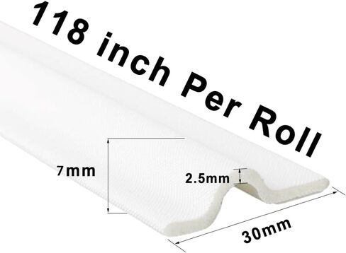 26 Ft Weather Stripping Door Seal Strip for Bottom of Door,Self-Adhesive Window Draft Stopper Foam Seal Strip,Soundproof Window Insulation for Winter Gap Blocker(Black) in Kuwait