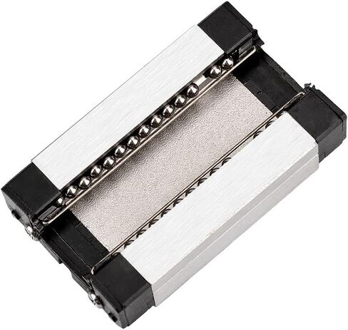 [2pcs of Pack] Linear Rail Sliding Block, Black HGH12H Rail Slider Block Guide Rail Slider Bearing Steel Rail Carriage in Kuwait