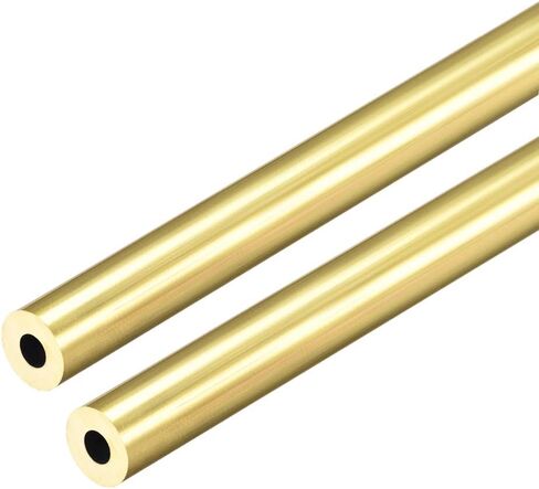 أنبوب دائري نحاسي من uxcell، طول 300 مم، 8 مم OD 1.5 مم، سمك الجدار، أنابيب مستقيمة غير ملحومة 2 قطعة in Kuwait