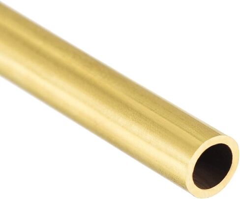 [3 Pcs] Brass Round Tube 300mm Length 2mm OD 0.5mm Wall Thickness, Metal Copper Seamless Straight Pipe Tubing for DIY Draft Hollow Decoration Frame Models Hobby in Kuwait