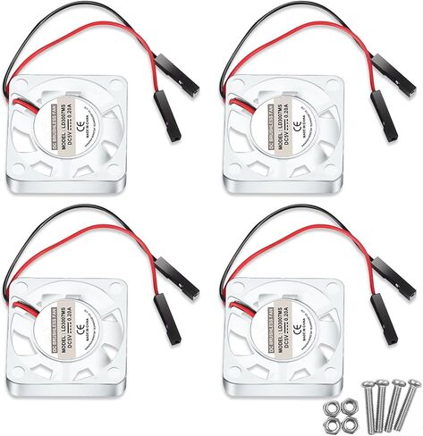 10Pcs 30x30x7mm Brushless Cooling Fan 1.18in 3007 Fan for Raspberry Pi 4 5 Pi 3 B+ Fan with 3.3V/5V Dual Voltage Quiet Operation 30mm for Enhanced Heat Dissipation in Kuwait