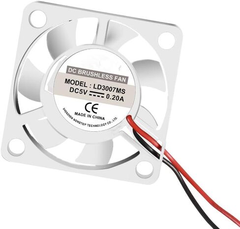 10Pcs 30x30x7mm Brushless Cooling Fan 1.18in 3007 Fan for Raspberry Pi 4 5 Pi 3 B+ Fan with 3.3V/5V Dual Voltage Quiet Operation 30mm for Enhanced Heat Dissipation in Kuwait