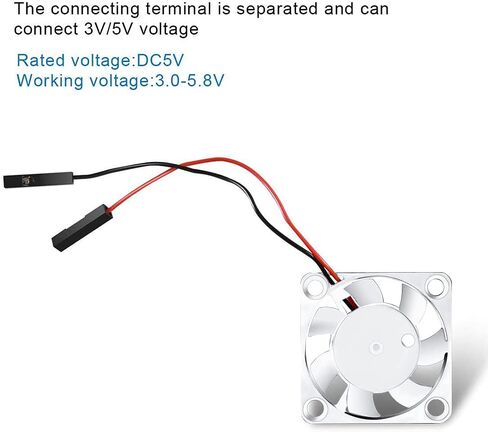 10Pcs 30x30x7mm Brushless Cooling Fan 1.18in 3007 Fan for Raspberry Pi 4 5 Pi 3 B+ Fan with 3.3V/5V Dual Voltage Quiet Operation 30mm for Enhanced Heat Dissipation in Kuwait