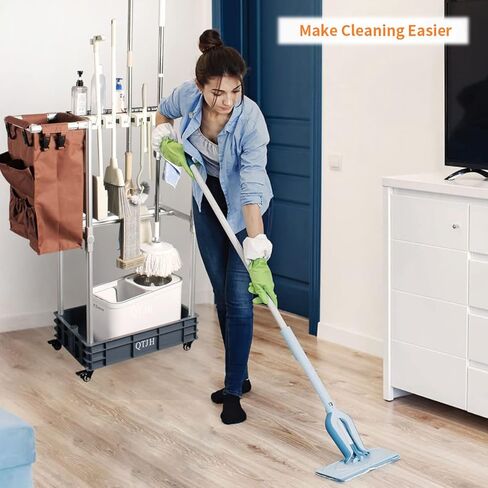 عربة تنظيف منزلية بعجلات مع ارفف in Kuwait