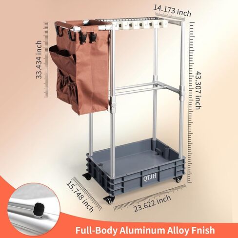 عربة تنظيف منزلية بعجلات مع ارفف in Kuwait