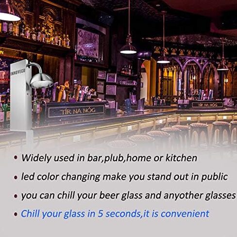 INNOVECO Glass Chiller – CO2 Glass Froster for Cups and Glasses – Instant Drink Chiller for Cocktail, Beer, Mixed Drinks, Wine – Glass Chiller for Bar, Restaurant, Kitchen. in Kuwait