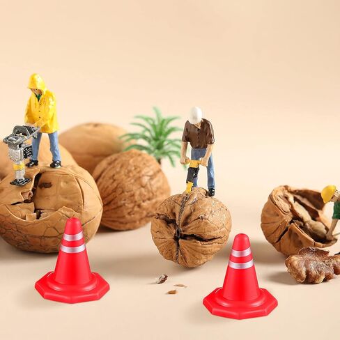 لعبة مخروطية الشكل على شكل طرق مرور 30 قطعة من شركة تول دومي للعب التظاهري بمكعبات طرق محاكاة علامات المرور على الزحام، مخروط مصغرة للبناء الهندسي على الطاولة الرملية. in Kuwait