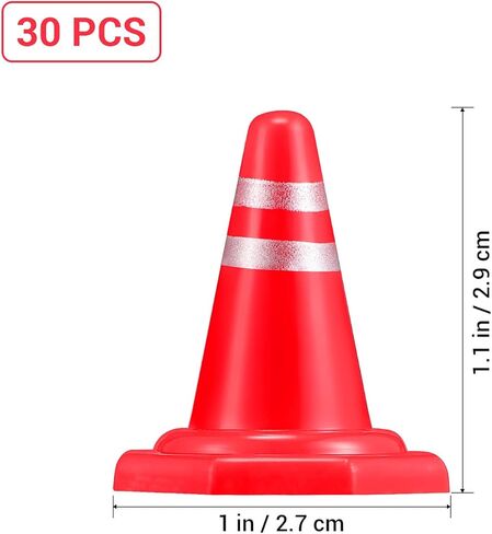 لعبة مخروطية الشكل على شكل طرق مرور 30 قطعة من شركة تول دومي للعب التظاهري بمكعبات طرق محاكاة علامات المرور على الزحام، مخروط مصغرة للبناء الهندسي على الطاولة الرملية. in Kuwait