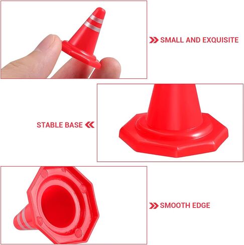 لعبة مخروطية الشكل على شكل طرق مرور 30 قطعة من شركة تول دومي للعب التظاهري بمكعبات طرق محاكاة علامات المرور على الزحام، مخروط مصغرة للبناء الهندسي على الطاولة الرملية. in Kuwait