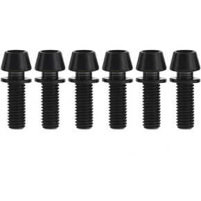 Wanyifa Titanium M5x20mm with Washer Allen Hex Tapered Bolts Screw for Bicycle Stem Pack of 6