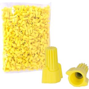 ZONE INDUSTRY CORP. 500 PCS, Electrical Insulating Wire Connectors, Metal Spring Terminal Nuts, Caps for Quick Connection, AWG22-10, Red in Saudi Arabia