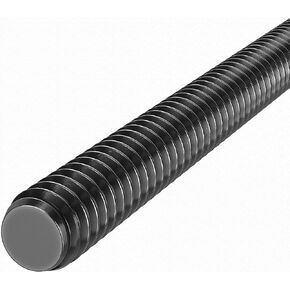 Lamons THRROD.MED.B7.BOS.5/8-11x2ftx4 قضيب ملولب متوسط ​​القوة، فولاذ B7 من درجة أكسيد أسود، مقاس 5/8 بوصة - 11 خيط، طول 2 بوصة (الكمية 4 لكل واحدة) in Saudi Arabia