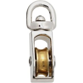 National Hardware N243-568 3201BC Swivel Single Pulley in Nickel,1/2" in Saudi Arabia
