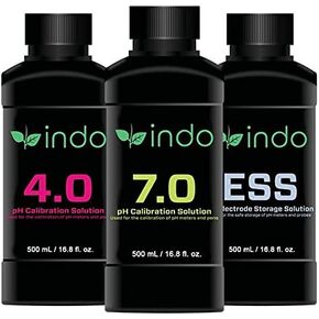مجموعة حلول معايرة pH 4.0 و7.0 الهندية (500 مل / 16 أونصة) in Kuwait