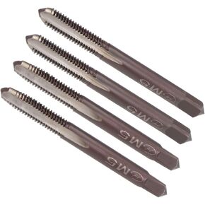 CoCud Hand Threading Taps, M5 x 0.8 Thread, Metric Alloy Tool Steel Screw Tapping Taper Bottom Tap - (Applications: for Machine Thread Repair), 2-Pairs in Kuwait
