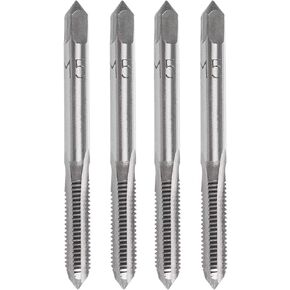YXQ M3 x 0.5mm Tap Machine HSS Metric Right Hand Thread 3 Straight Flute Taps Taper and Plug, 4Pcs in Saudi Arabia