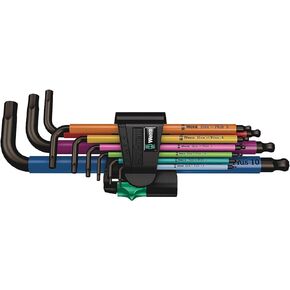 Wera Tools 05073593001 950 SPKL/9 SM N SB Long ARM HEX Key Set, One Size, Multi in Saudi Arabia