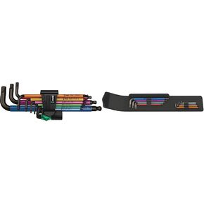 Wera Tools 05073593001 950 SPKL/9 SM N SB مجموعة مفاتيح سداسية ذات ذراع طويل، مقاس واحد، متعدد in Kuwait