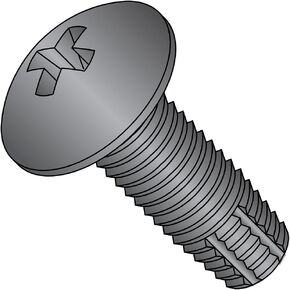 Small Parts 1110FPTB Steel Thread Cutting Screw, Black Oxide Finish, Truss Head, Phillips Drive, Type F, #10-32 Thread Size, 5/8" Length (Pack of 50) in Saudi Arabia