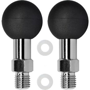 VAUBORTTI 2 قطعة محول كروي 1 بوصة مع عمود ملولب M10 x 1.25 x .3 بوصة مناسب لذاكرة الوصول العشوائي وذراع المقبس المزدوج المجهز بحشيات السيليكون in Kuwait