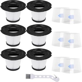 اينوايز 6 عبوات فلاتر هيبا للمكنسة الكهربائية اللاسلكية اورفيلد V20، متوافقة مع مكنسة موسو K17 اللاسلكية ومكنسة كهربائية لاسلكية A18 نيكوار، 18 كيلو باسكال، ليست لموسو كيه 17 برو او ميني فاك in Kuwait