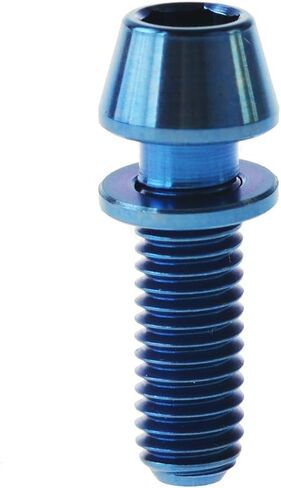 Wanyifa Titanium M5x20mm مع غسالة ألن سداسية مدببة برغي لجذع الدراجة حزمة من 6 in Kuwait