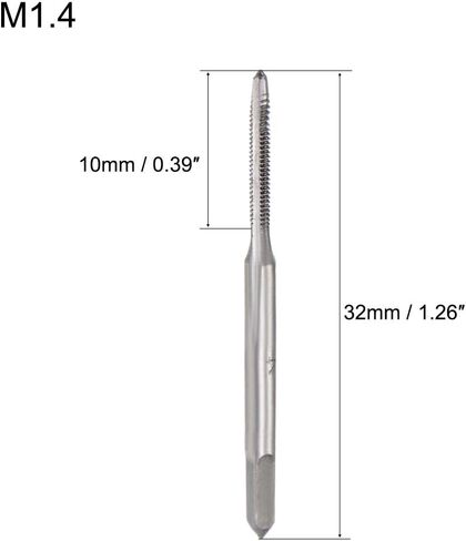 Uxcell 5 أزواج متري اليد خيوط الحنفية مجموعة M4 الموضوع 0.7mm الملعب تفتق والتوصيل طحن الصنابير مستقيم المزامير عالية السرعة الصلب in Kuwait