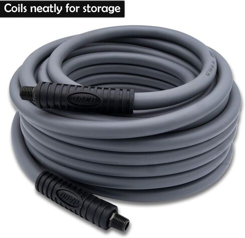 JACO FlexPro Hybrid Air Hose (3/8" x 50 ft) | Dual 1/4" M-NPT Fittings (Storm Gray) in Saudi Arabia