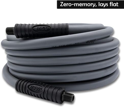 JACO FlexPro Hybrid Air Hose (3/8" x 50 ft) | Dual 1/4" M-NPT Fittings (Storm Gray) in Saudi Arabia