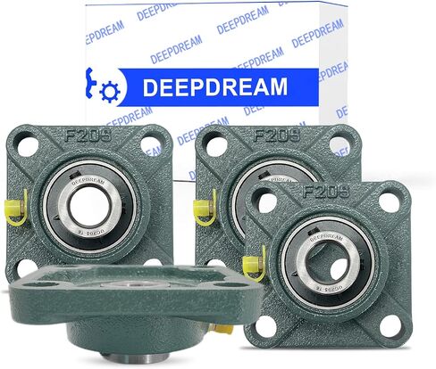 4 PCS of DEEPDREAM UCF205-16 Pillow Block Bearings, 1 inch Bore, Square Flange Mounted Pillow Block Bearing, 4-Bolt Flange Bearing, Self Alignment in Kuwait