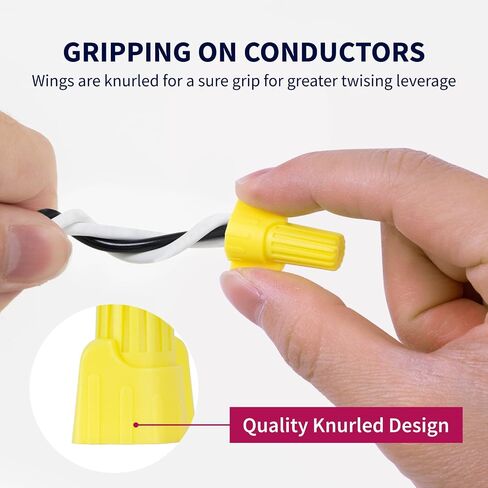 ZONE INDUSTRY CORP. 500 PCS, Electrical Insulating Wire Connectors, Metal Spring Terminal Nuts, Caps for Quick Connection, AWG22-10, Red in Saudi Arabia