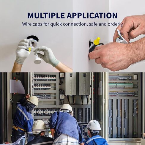 ZONE INDUSTRY CORP. 500 PCS, Electrical Insulating Wire Connectors, Metal Spring Terminal Nuts, Caps for Quick Connection, AWG22-10, Red in Saudi Arabia