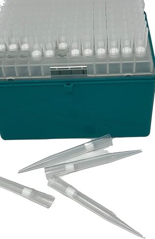 Lab Genome 1000 ميكرولتر، أطراف ماصة معقمة ذات فلتر عالمي، احتفاظ منخفض، PP، راتنج عالي الجودة، أطراف مرفوعة D (Nase)، R (Nase)، P (yrogen) مجانية (عبوة من 576 طرفًا)، شفاف in Kuwait