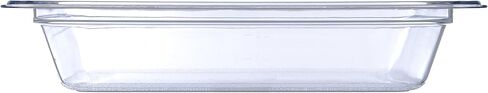 منتجات Carlisle FoodService 10220B07 Storplus نصف حجم وعاء الطعام، بولي كربونات، عمق 2.5 بوصة، شفاف in Kuwait