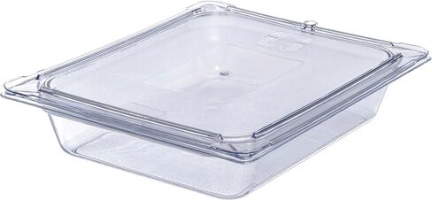 منتجات Carlisle FoodService 10220B07 Storplus نصف حجم وعاء الطعام، بولي كربونات، عمق 2.5 بوصة، شفاف in Kuwait